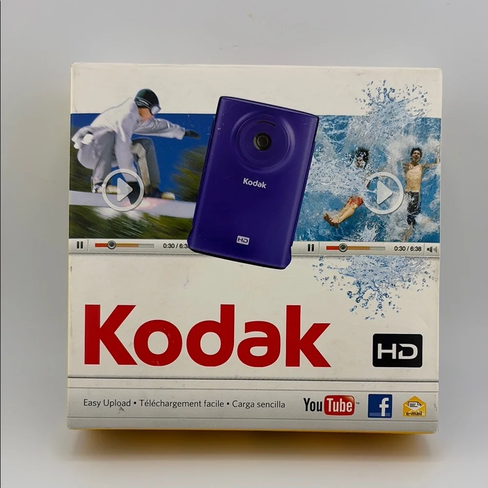 Kodak HD Video Camera. Purple. Waterproof up to 10ft! NWT